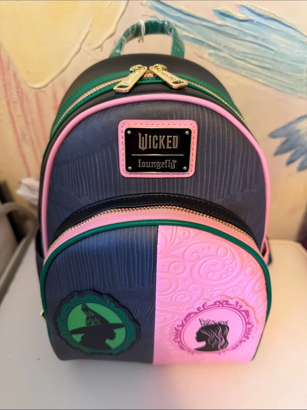 Loungefly Universal Wicked  Glinda & Elphaba Mini Backpack - New!